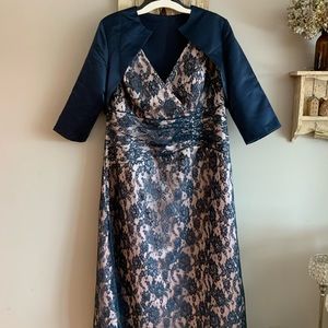 Plus Size Ankle Length Mother of the Bride dress